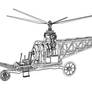 Steam Helicopter - Outline render