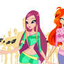 My droid army vs Bloom and Roxy
