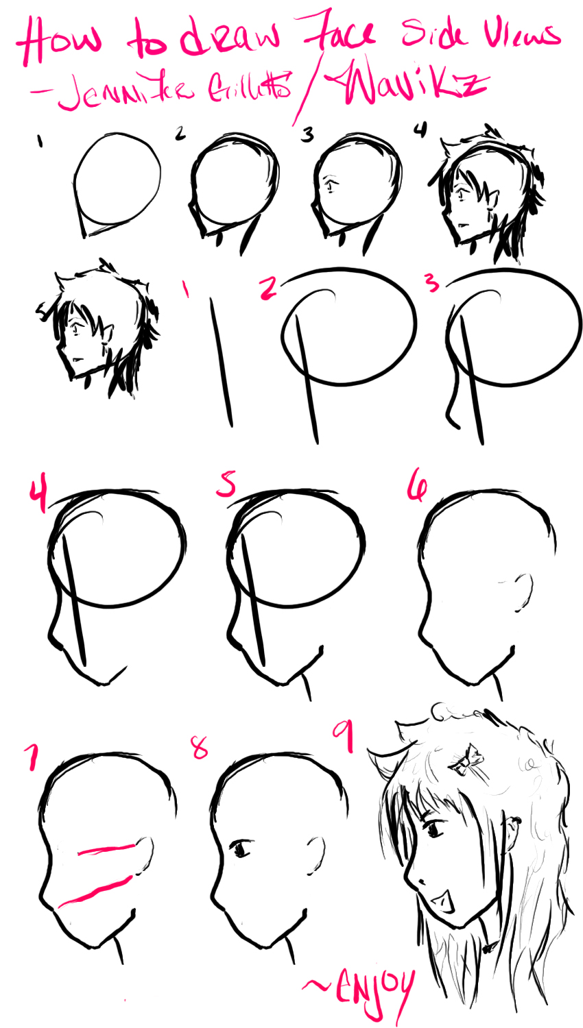 How to Draw Face Side Views