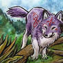 aceo for soulful-purple-wolf