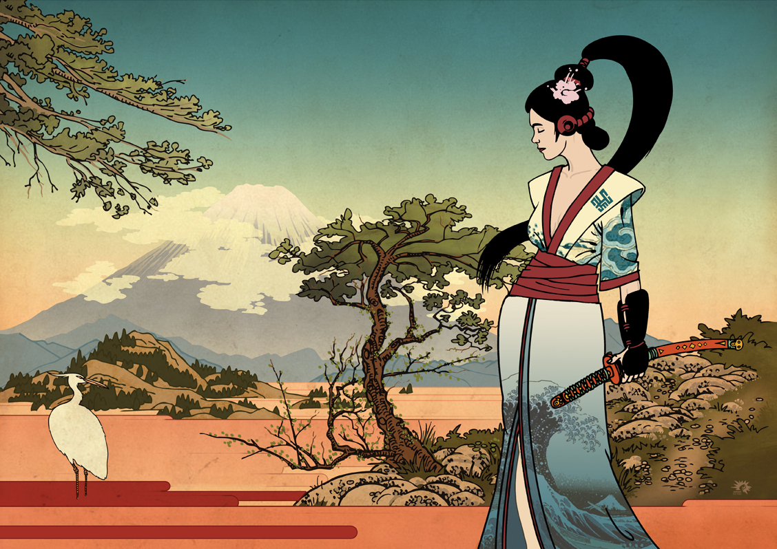 Hokusai Geisha