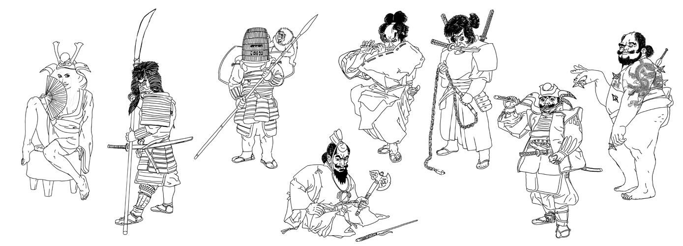 Snowwhite and the 7 samurai