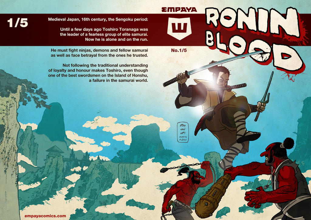 Ronin Blood, Cover to issue 01