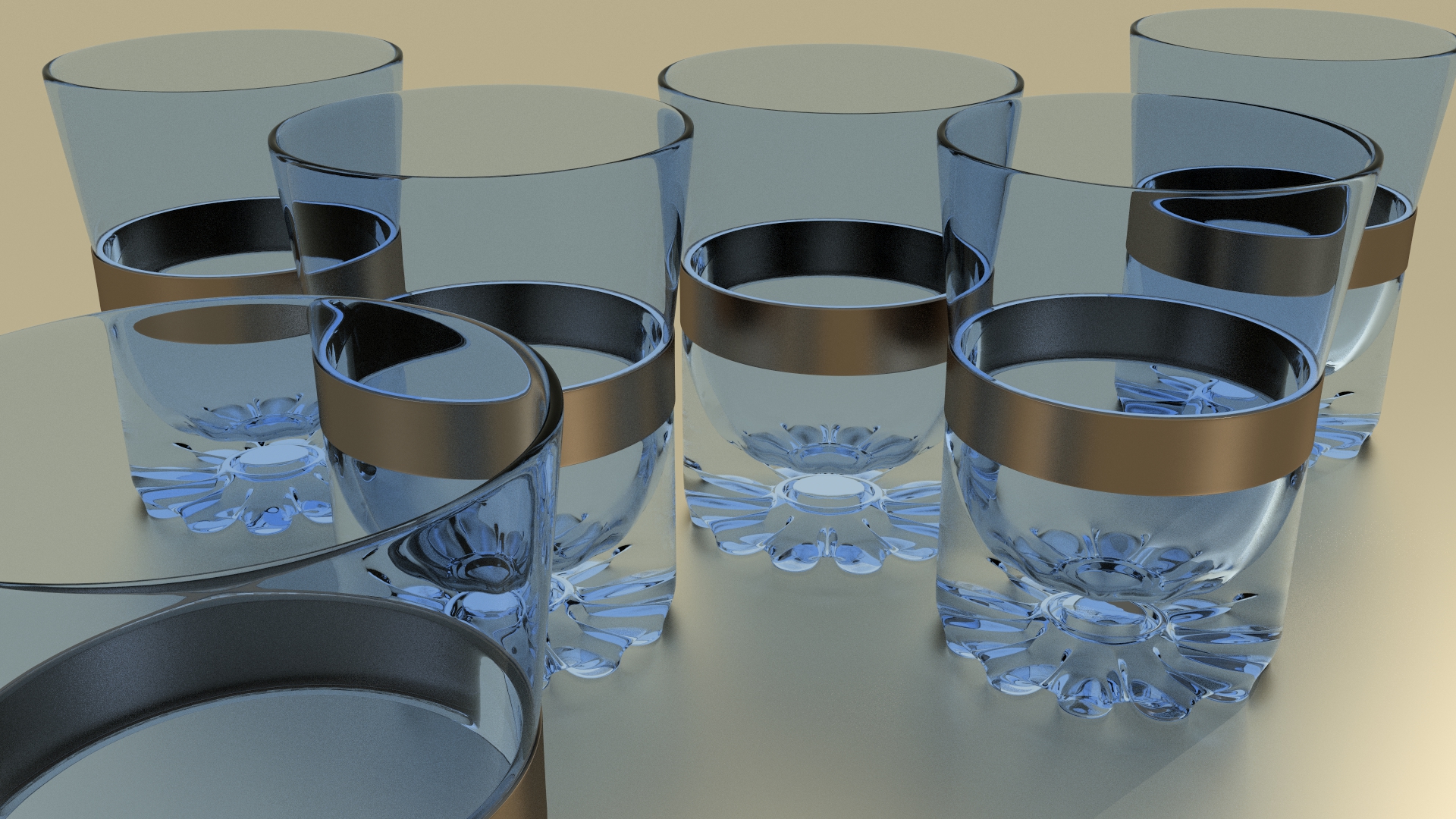 Render test, Drinking glasses