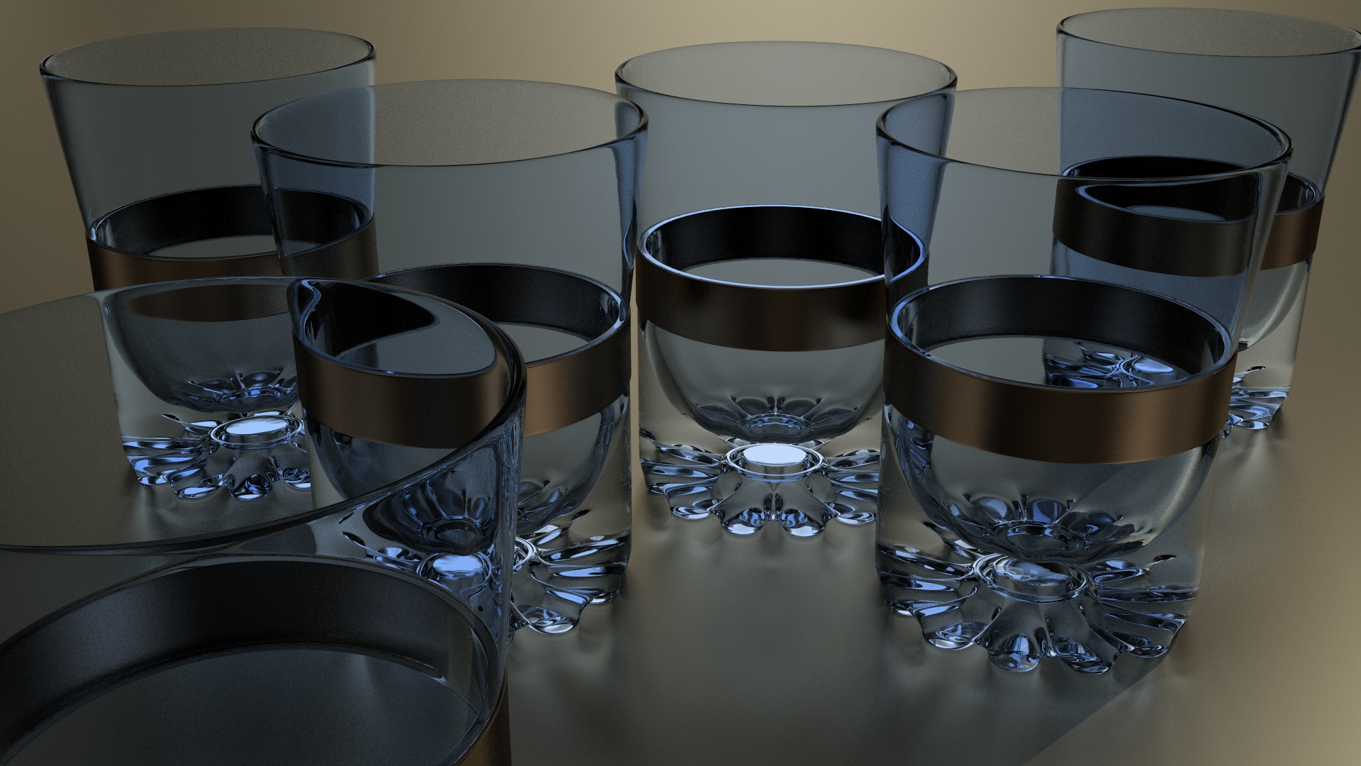 Cycle test 3, Drinking glasses