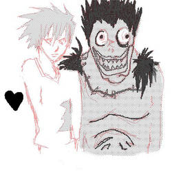 L and Ryuk oekaki