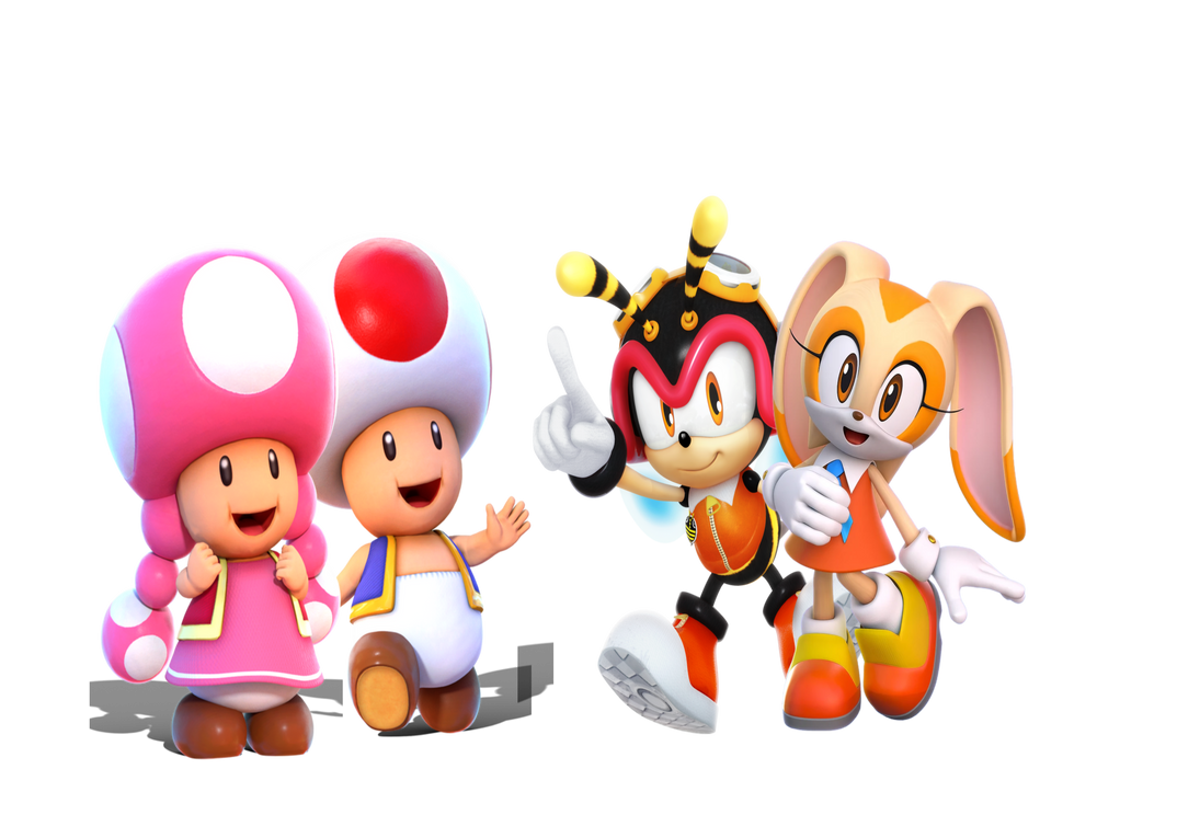 Toad Rabbit Toad Charmy Toadette And Cream by AVazquez9 on DeviantArt