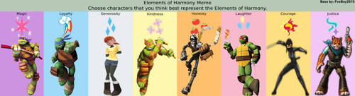 8 Elements Of Harmony Of The Ninja Turtles
