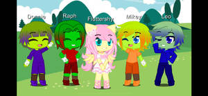 Fluttershy And Her Turtle Friends