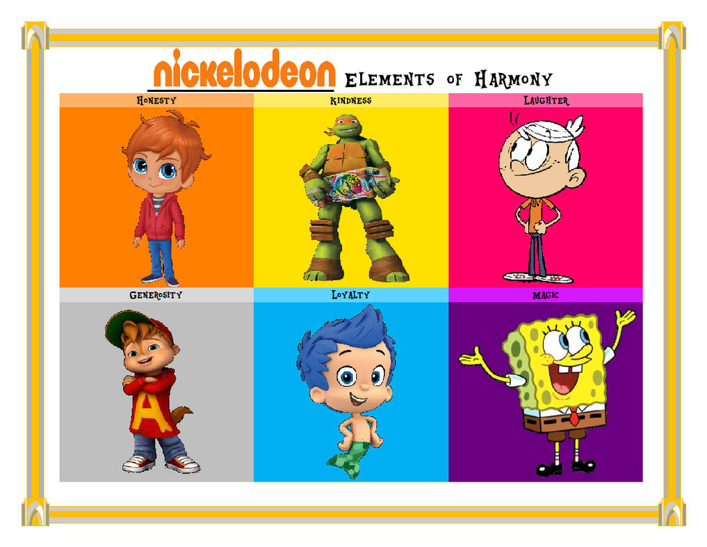 Nickelodeon Boys Elements Of Harmony by AVazquez9 on DeviantArt