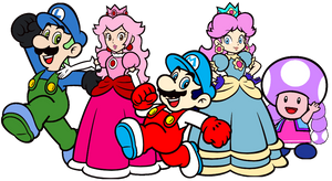 Team Mario in Team Juicer's Colors (My Version)