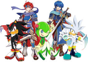 Marth,Cosmo,Roy,Shadow And Silver