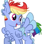 Rainbow the fly horse