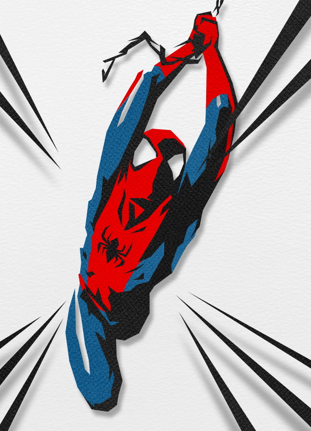 Minimalist Spiderman by hotodraw on DeviantArt