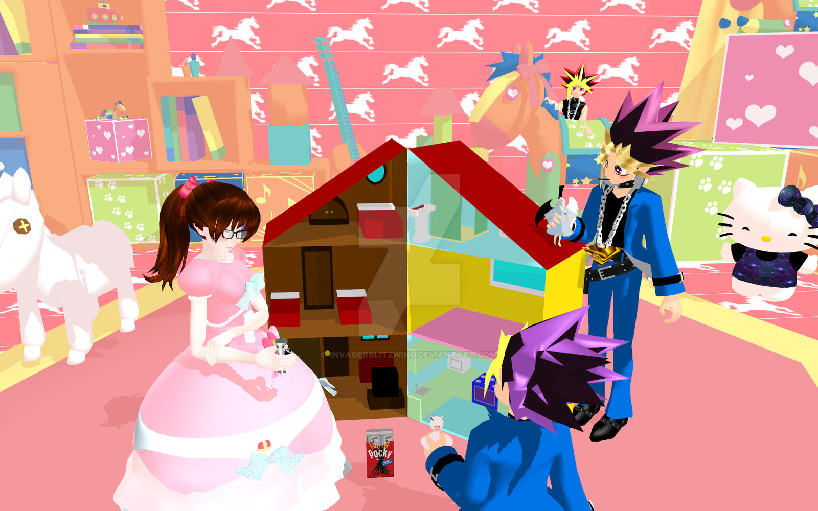 MMD - Yu-Gi-Oh - Yugi's soul room fun 1 by InvaderBlitzwing on DeviantArt