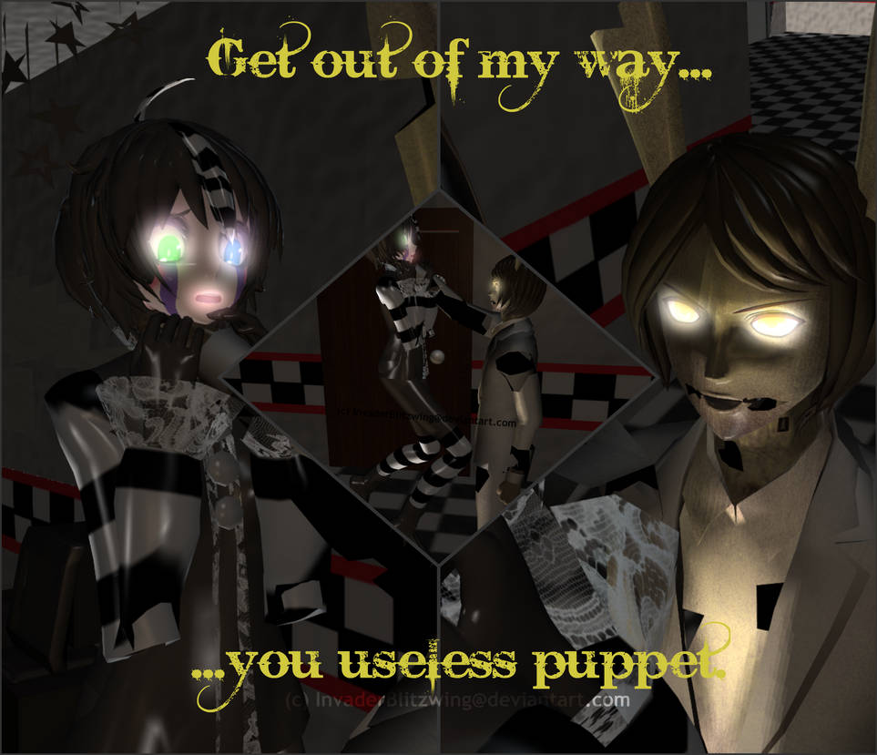 MMD FNAF - Springtrap vs Mr.Marionette by InvaderBlitzwing on DeviantArt