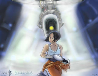 [Behind You...] Portal 2 by ReveLeViFleur