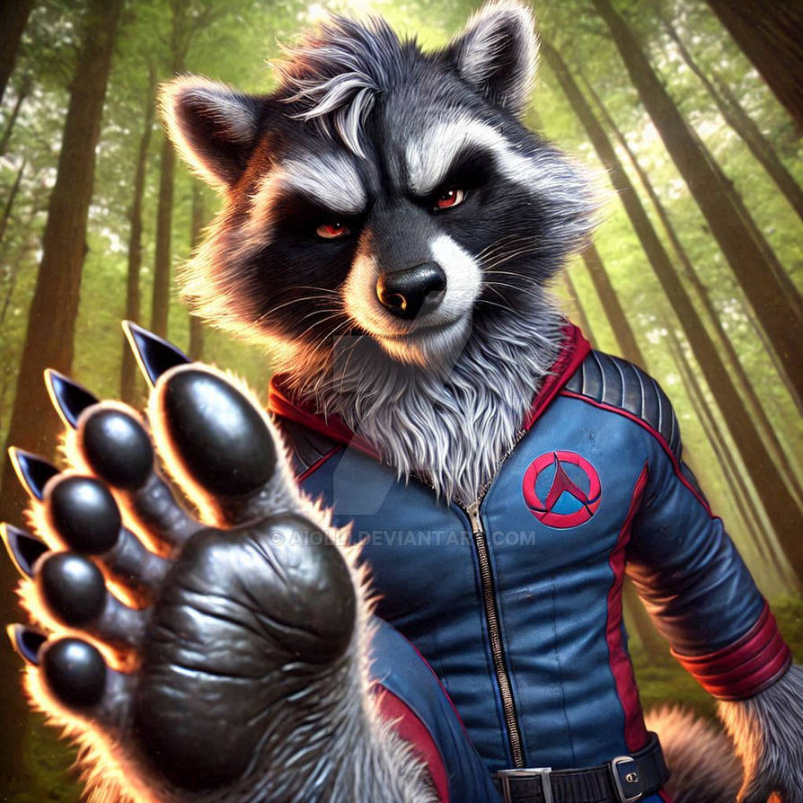 Rocket Racoon Inflated Rocket Racoon (1) by AIolli on DeviantArt
