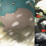 Pokemon Spheal and Giratina