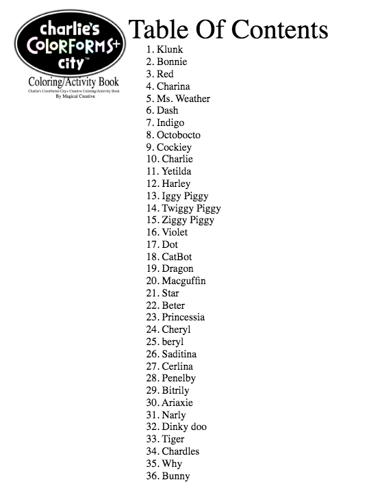 Color A Charlie's Colorforms City+ Coloring Activity Book by acespinal on ...