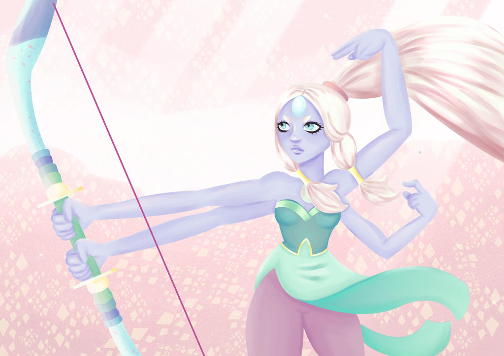 Opal - Amethyst and Pearl's Gem Fusion by SammiiMunster