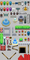 Pokemon Rails Tile Set Pokemon Tileset From Public Tiles 32x32 by ChaoticCherryCake on DeviantArt