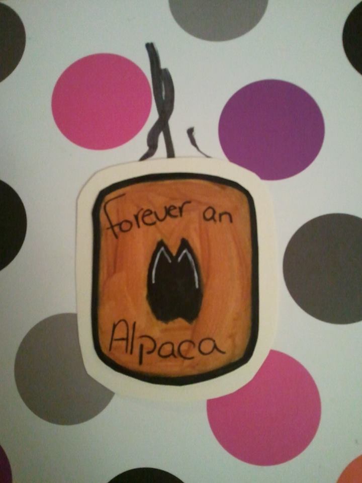 Alpaca Forever Paw Print Badge