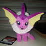 My shiny vaporeon plush from the front