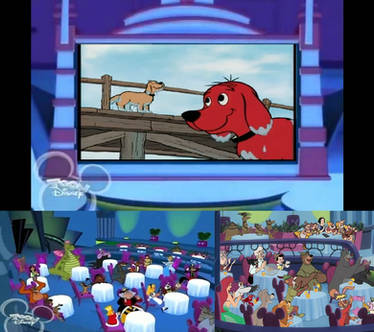 House of Mouse Guest Watching Clifford's Doggy Reu