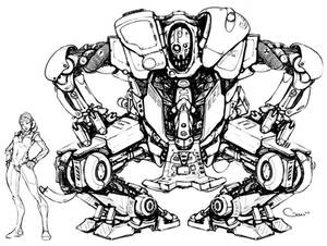 Mech Concept - Line work