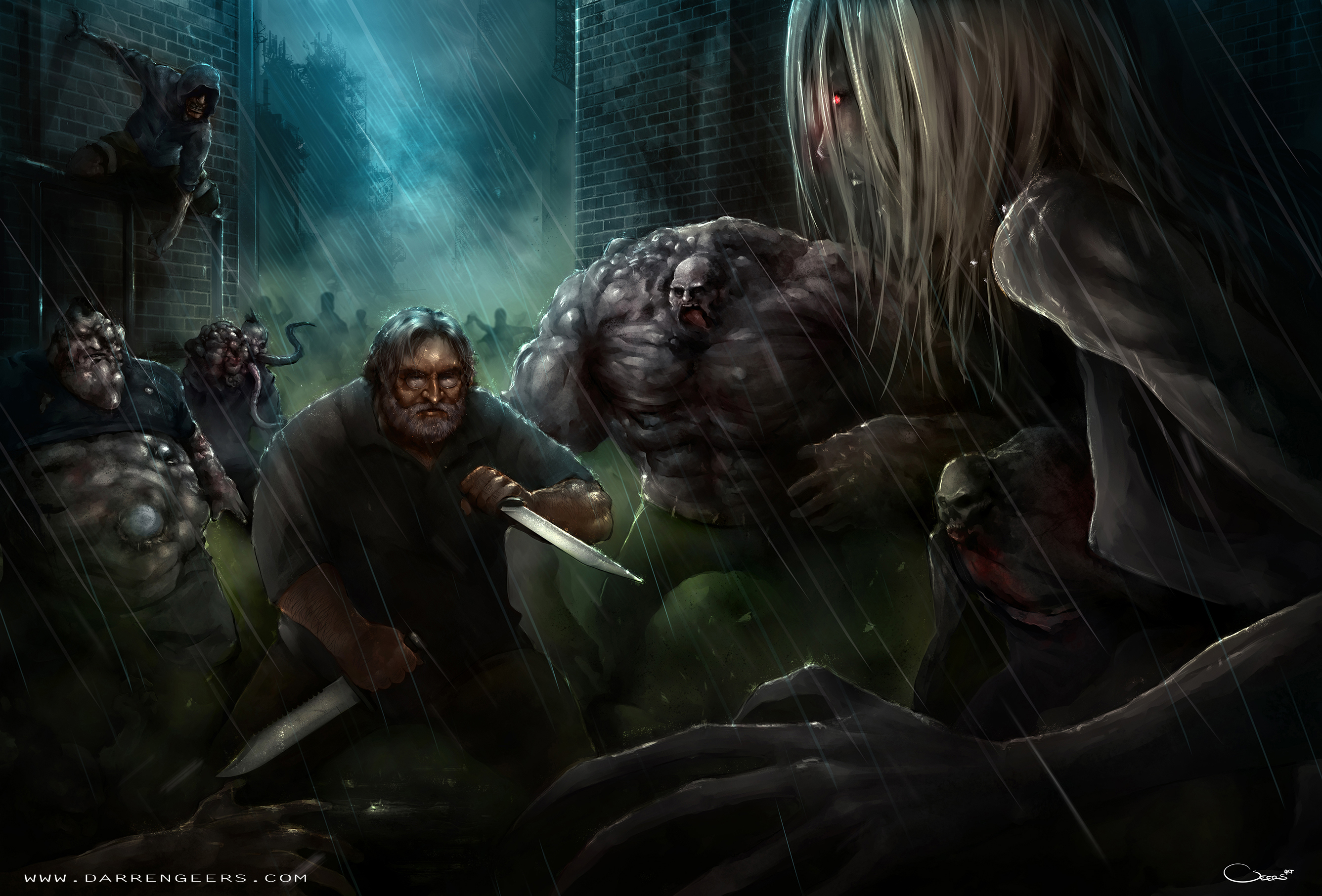 Gabe Newell, left 4 dead by Darren Geers