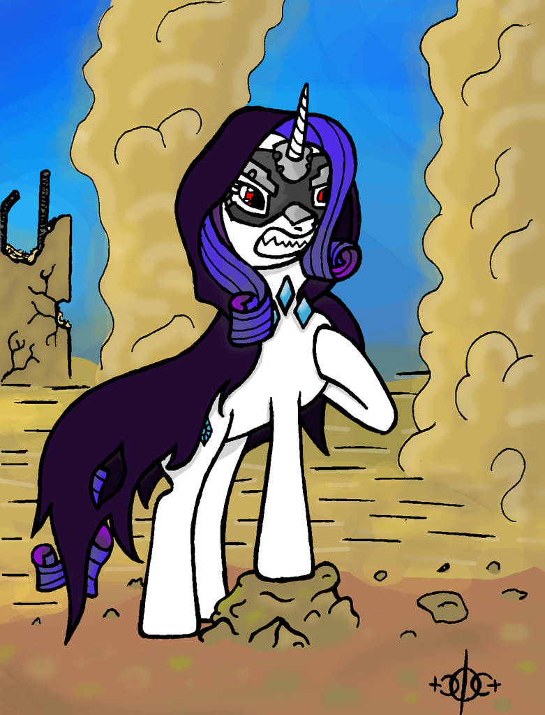 Evil Rarity ''Ponies of Dark Water'' by AssertiveShyPony on DeviantArt