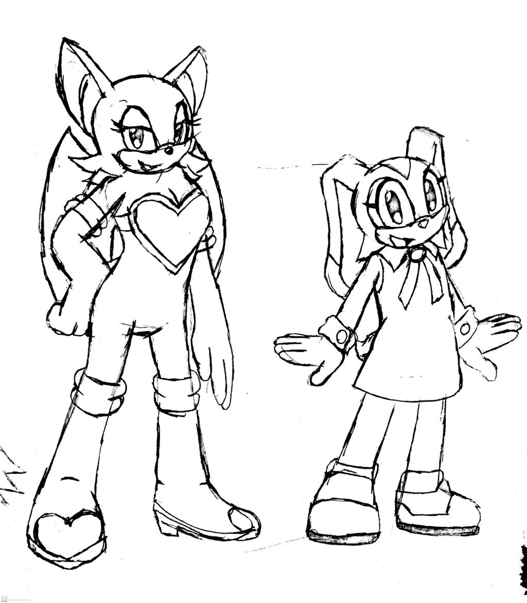 Cream The Rabbit X Rouge rouge the bat and cream the rabbit by egrol-the-kimera on DeviantArt