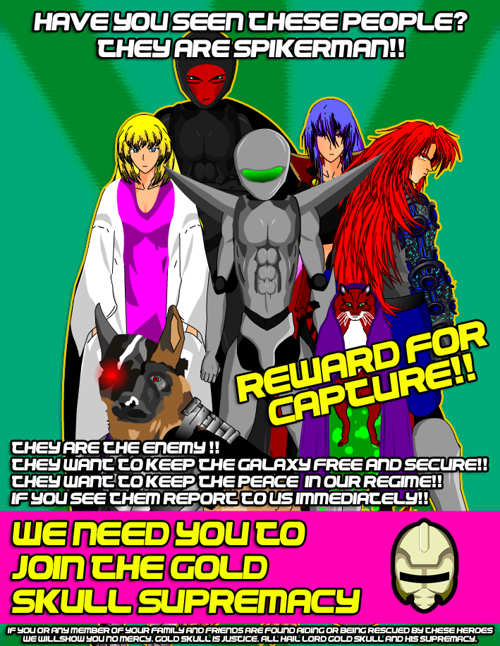 Gold Skull Supremacy Propaganda poster3 by spikerman87
