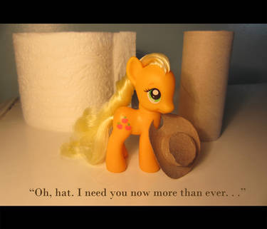 A Little Cardy-board Hat for Applejack