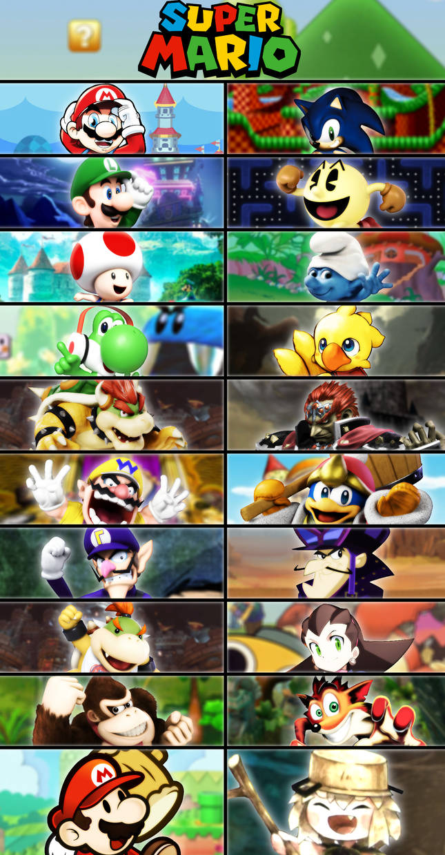 a bunch of Mario Matchups by JustTalia on DeviantArt