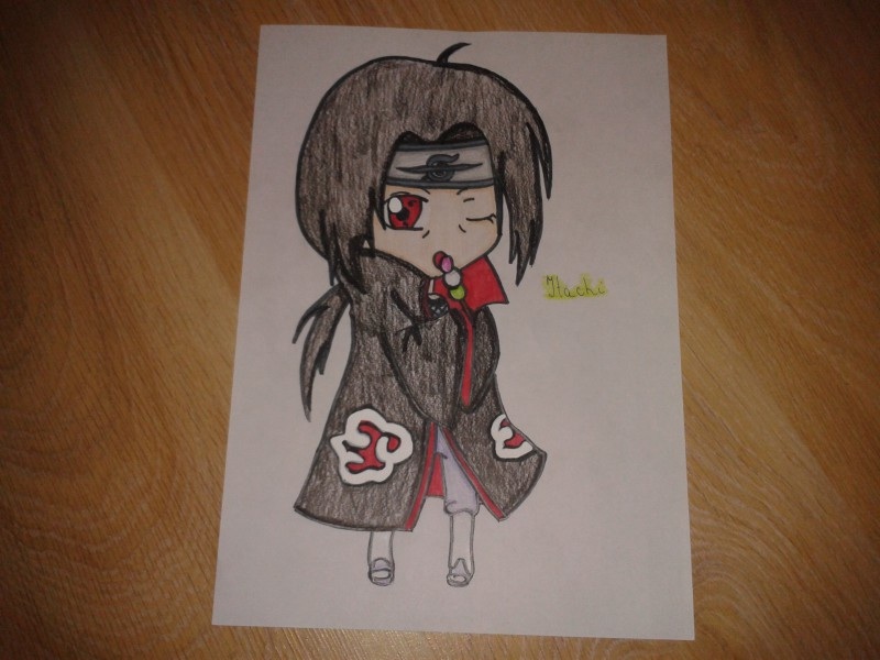 Akatsuki Itachi Uchiha Chibi Drawing By Narutorussia On