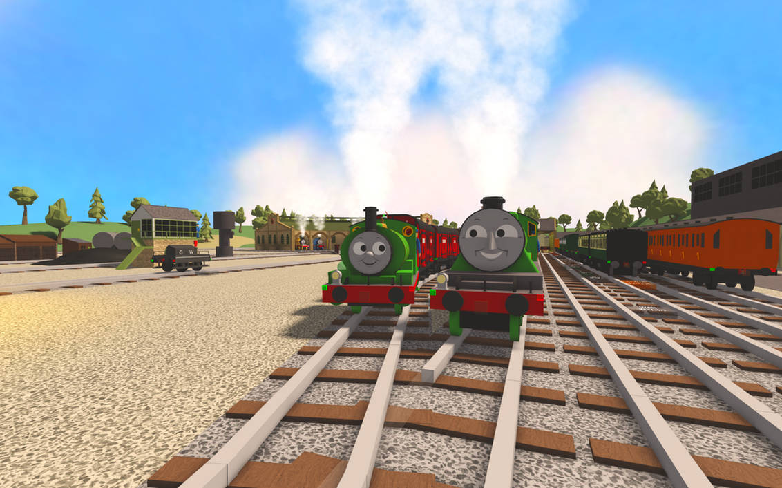 Background Green Engine Rws A Chat Amongst The Green Engines by FarquharBranch1923 on DeviantArt