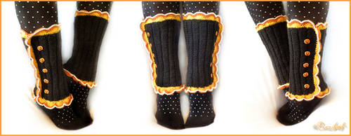 Candy Corn Leg Warmers