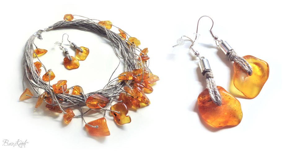 Natural Amber set