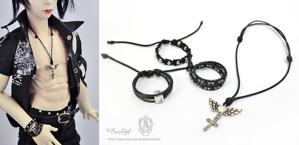 Rock Boy BJD jewelry set