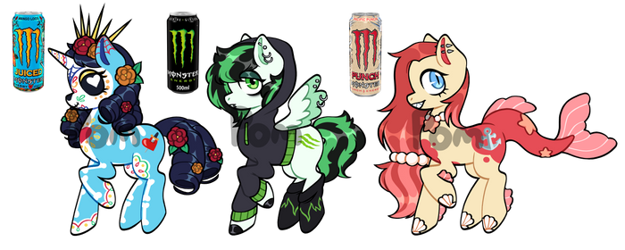 Closed Monster Energy Pony Adopts