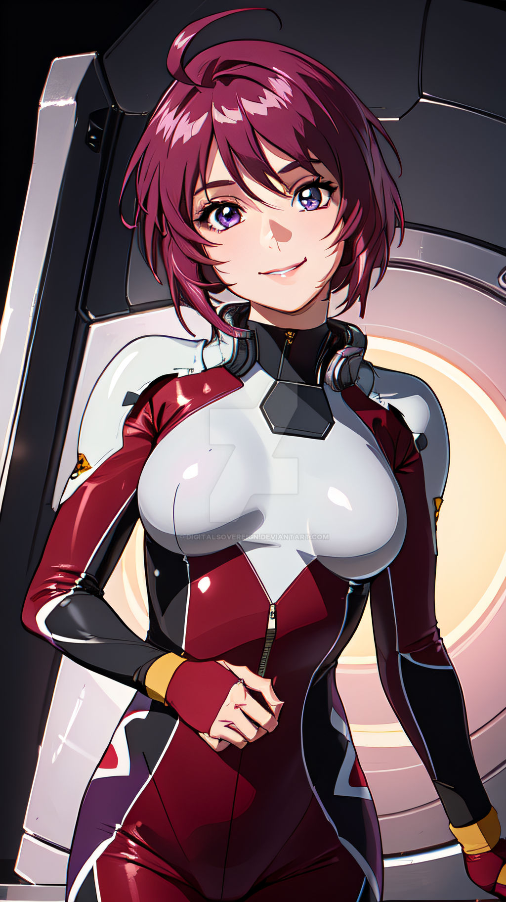 Lunamaria Hawke - Pilot Suit by DigitalSovereign on DeviantArt