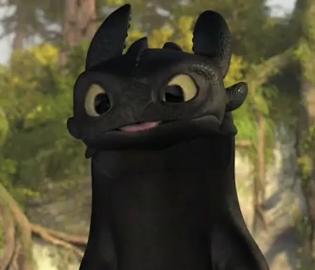 Toothless Showing Tongue