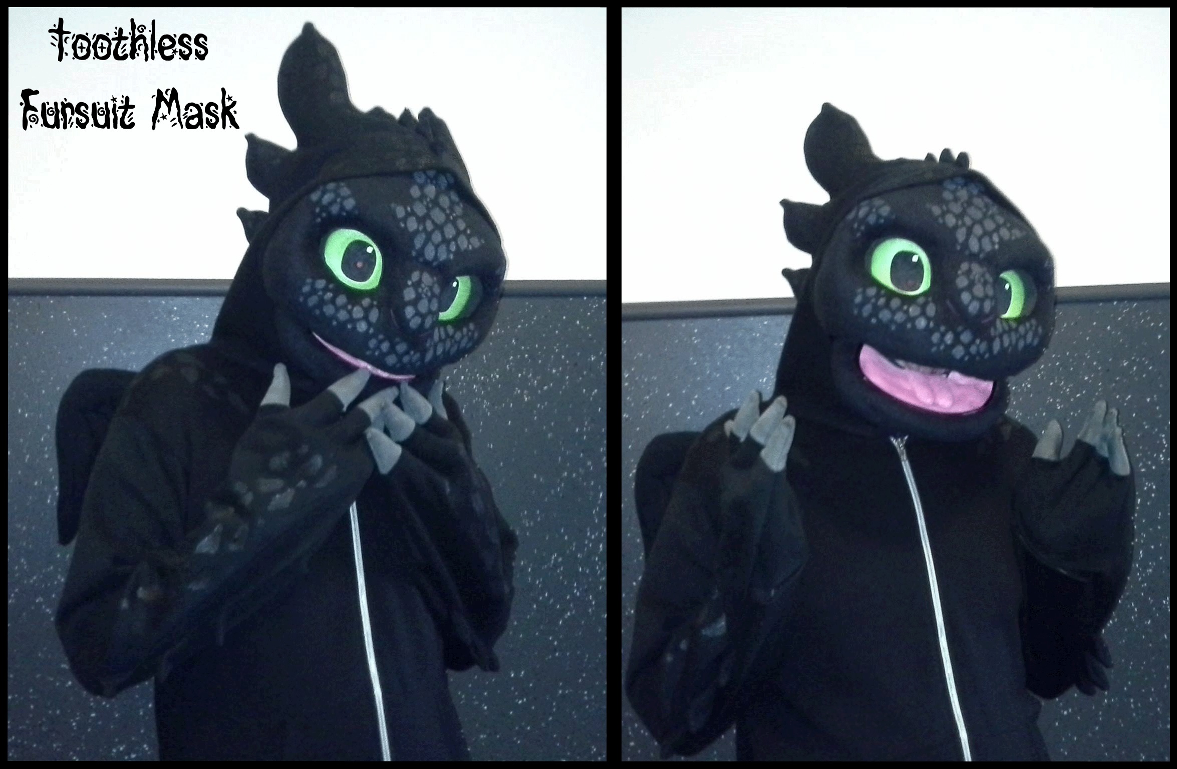 Toothless Fursuit Cosplay Mask - HTTYD