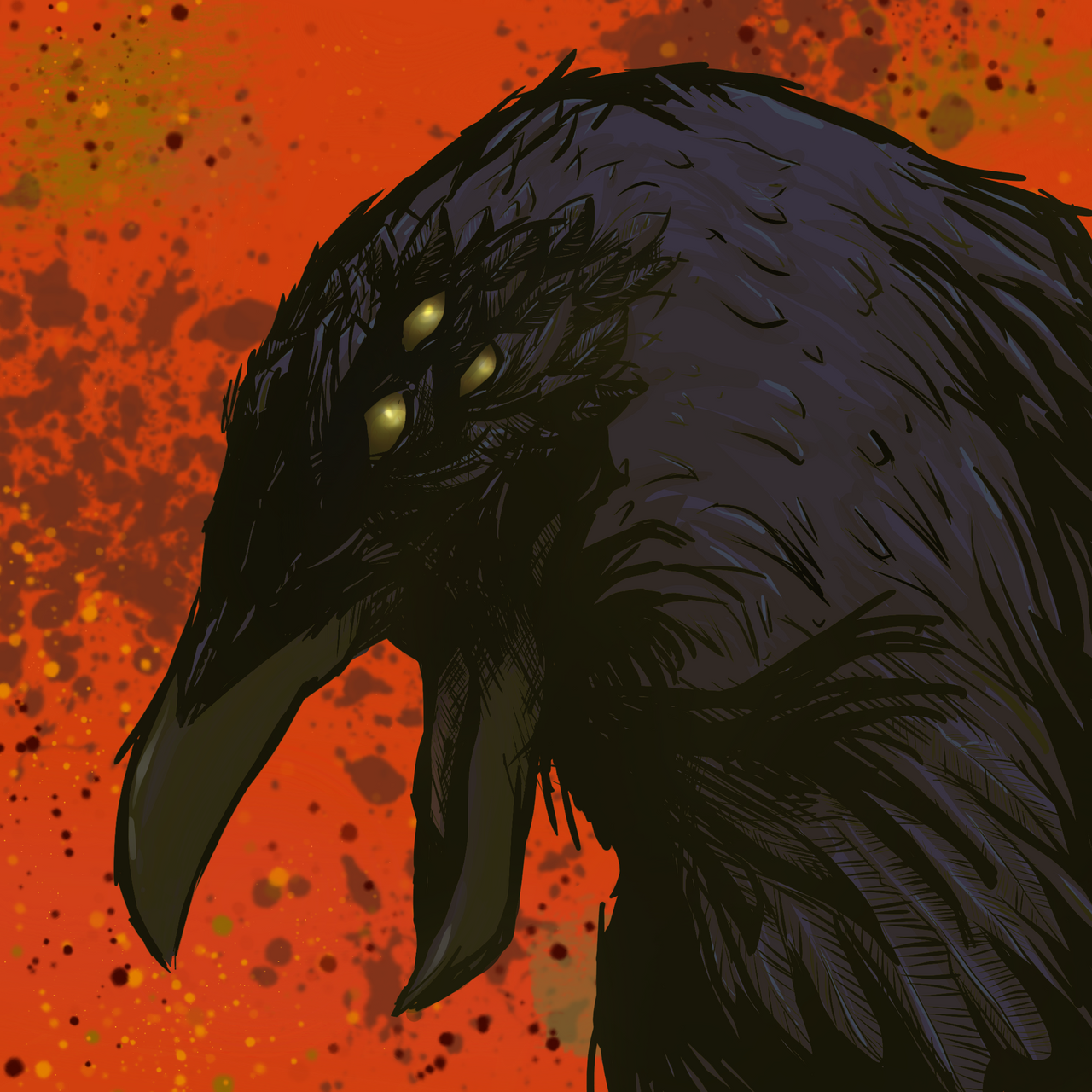 Banded Raven raven beast by D-bandersnatch on DeviantArt
