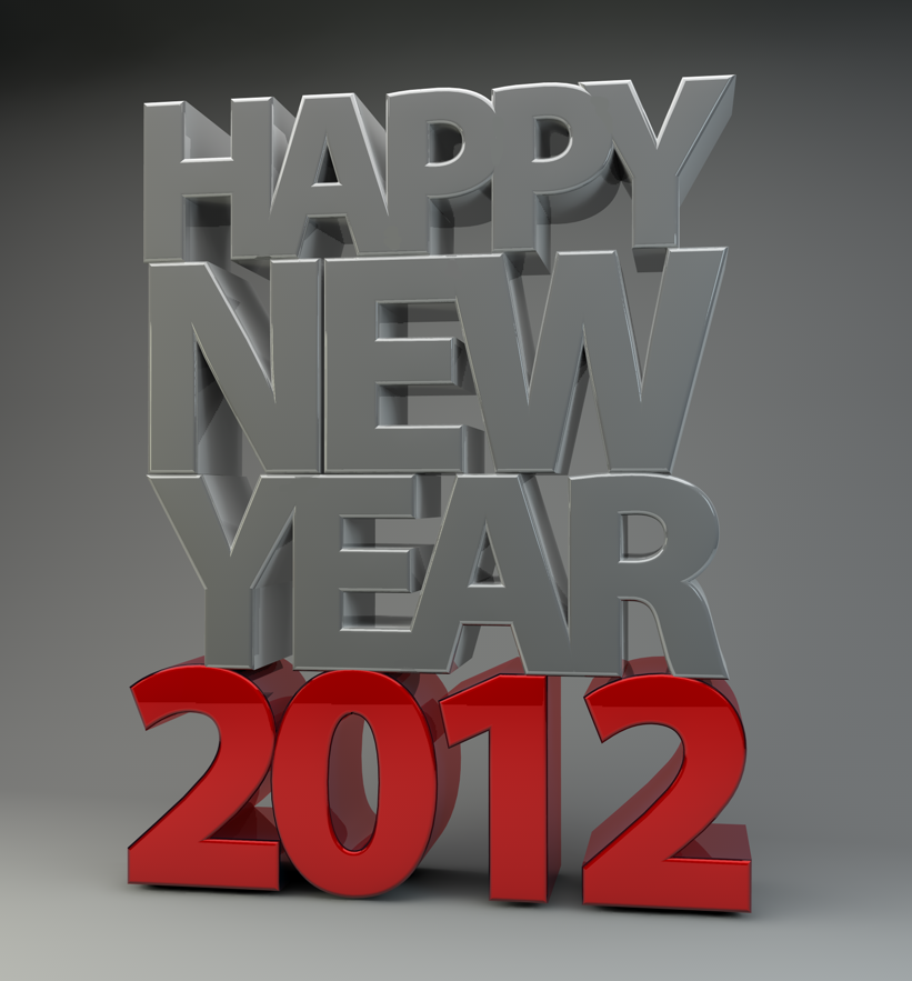 Happy New Years 2012 3D