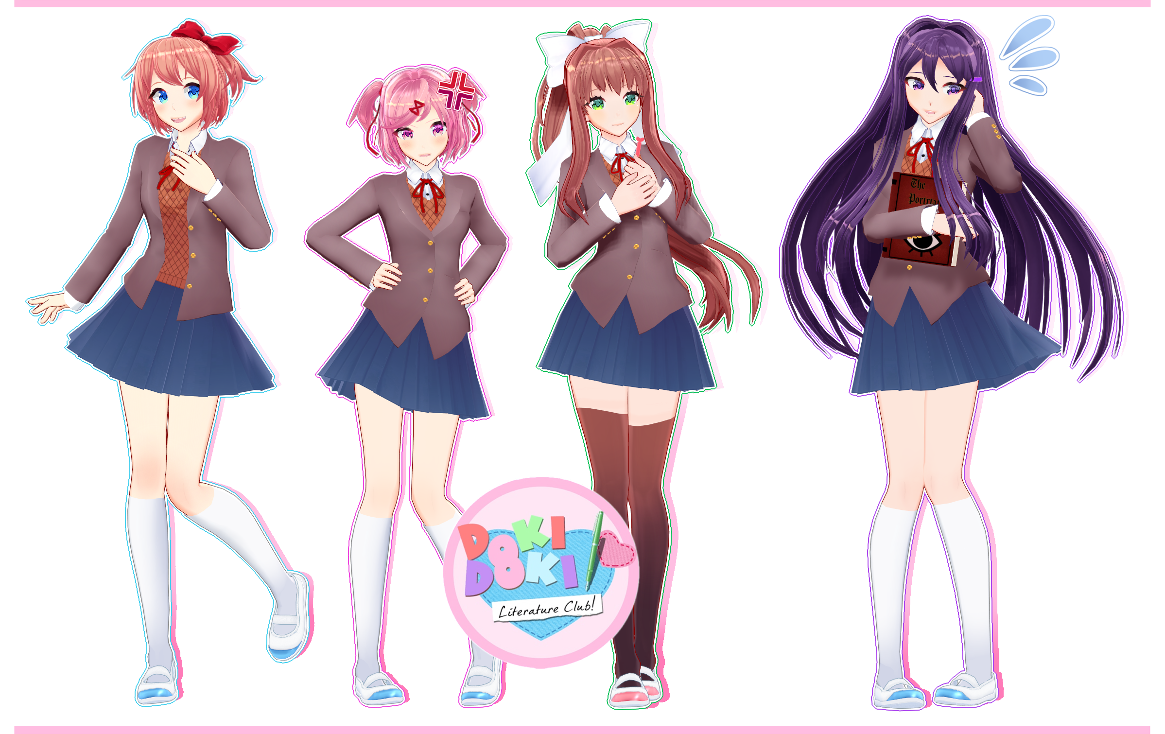 Doki Doki Literature Club Variant Pack : r/SkullGirlsMobile