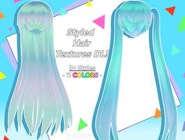 MMD Styled Hair Textures Download!