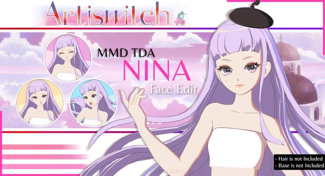 MMD TDA Artiswitch Nina Face Edit Download!